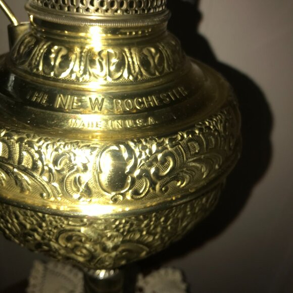 Parlor Or Piano Oil Lamp Antique or Vintage - Picture 7 of 9